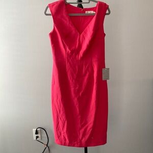 NWT Eliza J Coral Pink Sheath Dress — Size 8